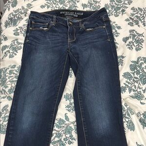 American Eagle Outfitters Blue Straight Leg Jeans Classic Style